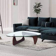 Triangle Tempered Glass Coffee Table