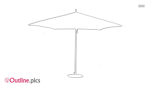 Patio Umbrella Outline Drawing Images