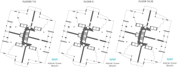 Continuum North Tower Floorplans