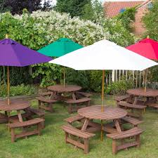 Garden Parasol 2 5m Wooden Various