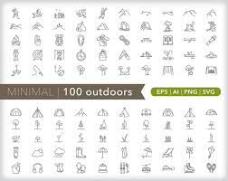 100 Outdoor Icons Nature Travel Icon