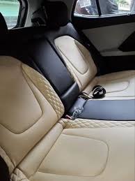 Back Designer Leather Seat Cover