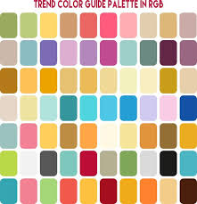 Palette Of Pastel And Bright Colors