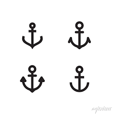 Set Of Simple Various Anchor Icon