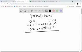 Plot The Points And Graph The Parabola