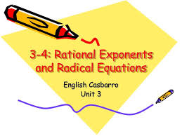 Ppt 3 4 Rational Exponents And