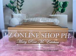 Acrylic Table Name Plate Clear