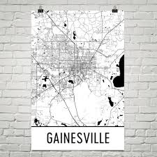 Gainesville Map Gainesville Fl Art