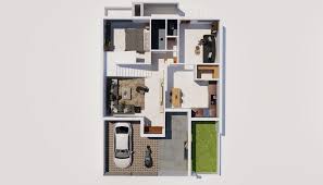 40x50 House Design Plan South Facing