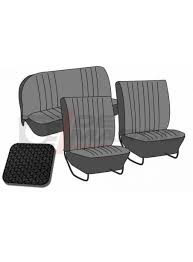 Set Seat Covers Basket Weave Black