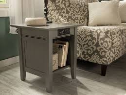 Nantucket End Table Atlantic Gray W Charger By Atlantic Furniture