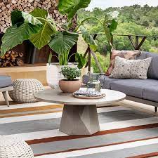 Outdoor Prism Coffee Table Gray West Elm