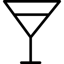 Martini Glass Icon Line Iconpack