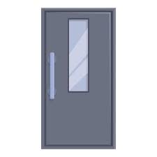 Exterior Door Icon Cartoon Vector Home