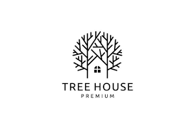 Tree House Logo Design Graphic