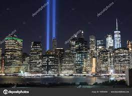 9 11 memorial lights in downtown