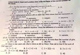 Solved Directions For Each Question