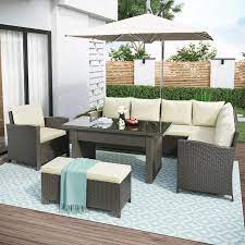 6pc Outdoor Conversation Dining