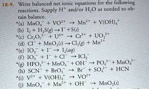 Balanced Net Ionic Equations