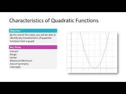 Quadratic Functions