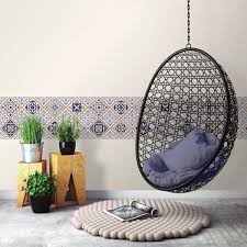 Roommates Mexican Blue Tiles L And