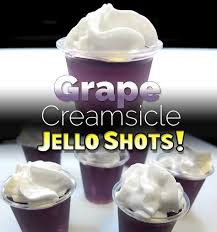 Grape Creamsicle Jello Shots