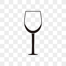 Wine Glass Clipart Vector Black Wine