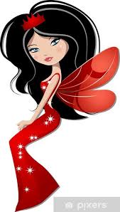 Sticker Red Fairy Pixers Co Nz