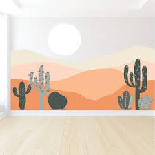 Desert Wall Mural Mountains Nursery