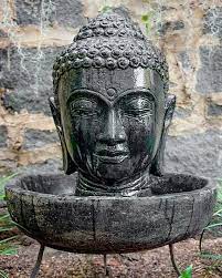 Buddha Head Fountain Statue Perfect For