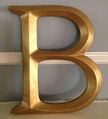 Gold Letters Large Wall Letter