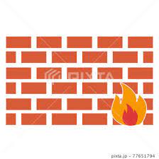 Firewall Icon On White Background