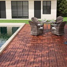 Square Interlocking Acacia Wood