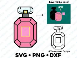 Perfume Bottle Svg Png Dxf Layered By