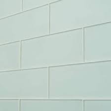 Ivy Hill Tile Contempo Seafoam Frosted 4 In X 12 In Glass Tile 15 Pieces 5 Sq Ft Box