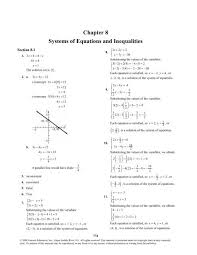 Chapter 8 Systems Of Equations And