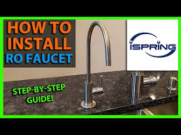 Drinking Water Faucet Installation