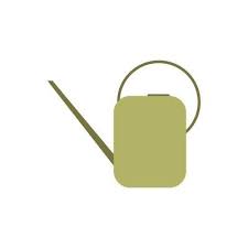 Watering Can Flat Design Vector