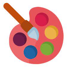 Color Palette Brush Paint Design