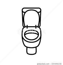 Toilet Bowl Icon Front View Of Toilet