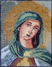 Religious Marble Mosaic Icon