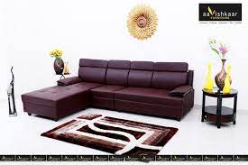 Aavishkaar Wooden L Shaped Sofa With