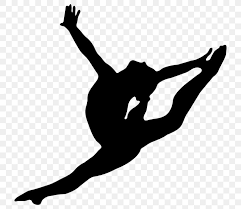 artistic gymnastics silhouette split