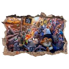 Wall Stickers For Children Zootopia 3d