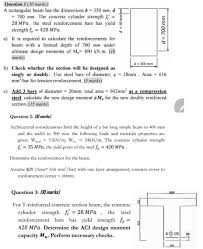 30 marks a rectangular beam