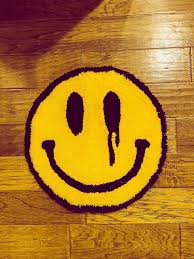 Smiley Yellow Drip Wall Art