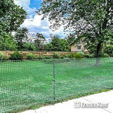 Fencer Wire 4 Ft X 100 Ft Outdoor Snow Fence Plastic Safety Mesh Temporary Garden Netting For Poultry Green