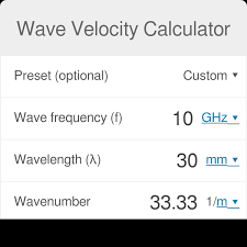 Wave Velocity Calculator