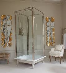 Glass Shower With Chrome Shower