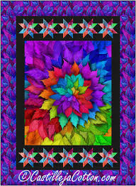 Neon Flowers Quilt Pattern Cjc 57511